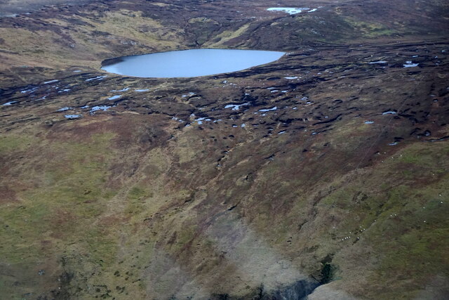 Vivilie Loch, Culswick, from the air