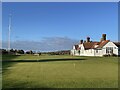 TM4457 : The clubhouse, Aldeburgh Golf Club by Simon Mortimer