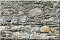 Kidwelly Castle: Detail of the construction of an outer ward tower