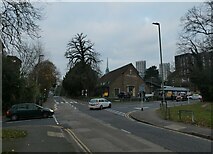 TQ0058 : Approaching the crossroads of Heathside Road and White Rose Lane by Basher Eyre
