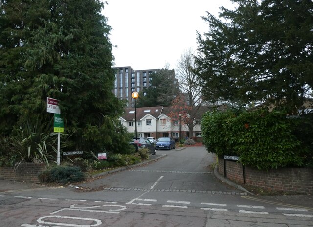 Looking from Heathside Road into Marcus Court