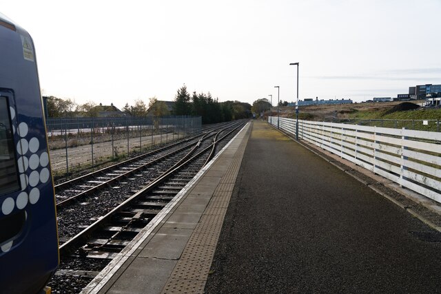 Looking south from Thurso station