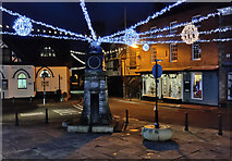 SO6299 : Christmas lights in Much Wenlock by Mat Fascione