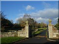 Entrance gateway to Preston Hall