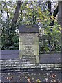 Location of OS Cut Mark - Bury, Bury Cemetery Wall