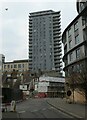 Tower block seen from Station Approach