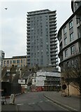 TQ0058 : Tower block seen from Station Approach by Basher Eyre