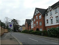TQ0058 : Road sign in Guildford Road by Basher Eyre