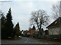 Looking from Wych Hill Lane into West Hill Road 