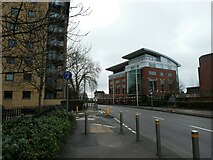TQ0059 : Approaching the junction of Victoria Way and Waterside by Basher Eyre