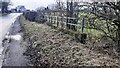 Western parapet of bridge taking B5299 (Carlisle Road) over watercourse