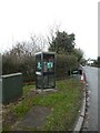 SJ5366 : Former telephone box, Willington Corner by David Smith