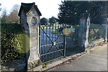 SK9870 : Canwick Road Old Cemetery Gates, Lincoln by Jo Turner