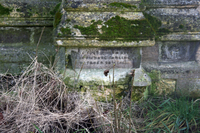 Foundation stone, former chapels at the Old Cemetery, Canwick Road, Lincoln