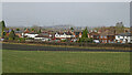 Farmland and housing near Wombourne in Staffordshire