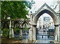 TQ3081 : Gate to Royal Courts of Justice by Lauren