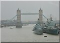 TQ3380 : Tower Bridge and HMS Belfast by Lauren