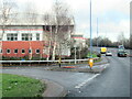 Factory access road off the A41