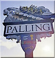TG4226 : Sea Palling's new village sign by Jane Rackham