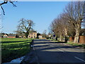 The B4071 approaching Frampton-on-Severn, Gloucestershire