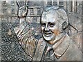 SN4120 : Commemorate plaque to Gwynfor Evans (detail) by Gerald England