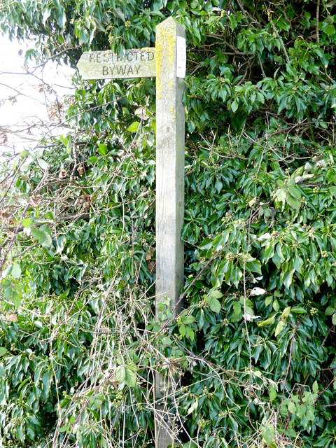 Restricted Byway sign