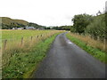 Minor road approaching Wester Essenside