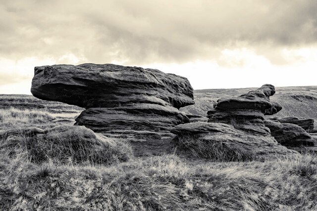Gritstone in the Peak District