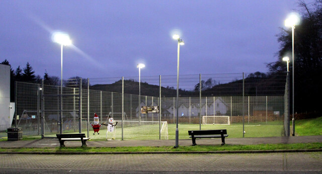 Astroturf pitch at Inverkip