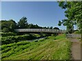 Footbridge over the river Tone at Obridge