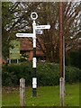 SK6435 : Fingerpost, Cotgrave Cross by Alan Murray-Rust