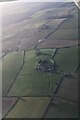 Extinct hamlet of Strubby, Langton by Wragby, Lincs: aerial 2022