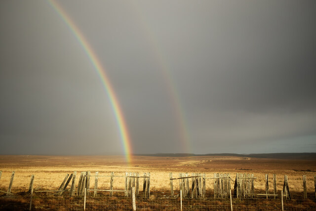 Double rainbow over the Flow Country