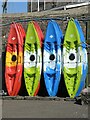 SX9256 : Stacked canoes by Neil Owen