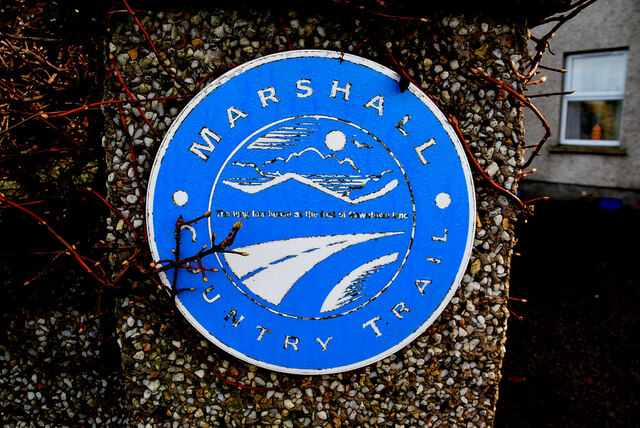 Marshall Trail plaque, Cloghfin