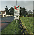 H6257 : 30mph speed limit sign, Ballygawley by Rossographer