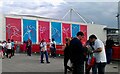 TQ4080 : ExCeL London decorated for the London Olympics by Lauren