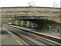 SE4033 : Garforth station: road bridge by Stephen Craven