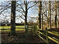 SU0294 : Gate to footpath across a field, Somerford Keynes by Ruth Sharville