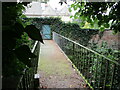 Private footbridge to Newton House