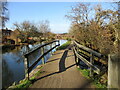 Footbridge across an overflow channel of the Erewash Canal