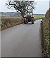 SO4314 : Tractor leaving Onen, Monmouthshire by Jaggery