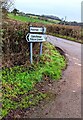 Direction and distance signs in rural Monmouthshire