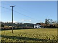 Telegraph poles at Yew Tree House (Turnastone)