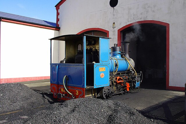 "Shane" outside Engine Shed, Giant's Causeway Station, Giant's Causeway & Bushmills Railway