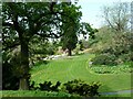 The steps down from the garden at Consall Hall