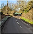 SO4115 : Towards a bend in the B4233, Tal-y-Coed, Monmouthshire by Jaggery