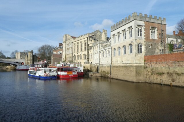 Boats and York Guildhall by DS Pugh