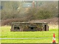 SK6135 : Pillbox at Tollerton Airfield by Alan Murray-Rust