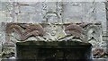 SJ6200 : Wenlock Priory - Chapter House - Lintel carving by Rob Farrow
